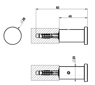 Крючок Gessi 316 54821.239 брашированная сталь